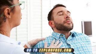 Brazzers - Lulu Chu, Vanessa Sky Take Turns Fucking Will Pounder And He Makes Them Squirt