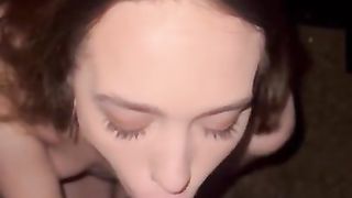 16 minute sloppy blowjob with green eyed stunning gf