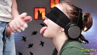 A game of taste- My best friend give me when I was guessing the taste of ice cream! SanyAny