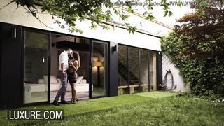 Mina Sauvage in sexy lingerie enjoys intimate sex