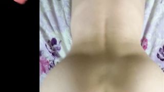 Stepsislovesme made my stepsister fuck me cowgirl and cum on her ass