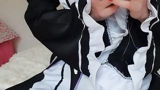 Sexy cosplay masturbation