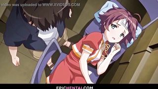 Cute cosplay uniforms on naughty hentai chicks