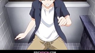 Cute cosplay uniforms on naughty hentai chicks