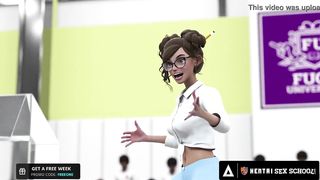 HENTAI SEX UNIVERSITY - Hentai Girls Push Their Pussies To The LIMIT In Sex Position Competition!