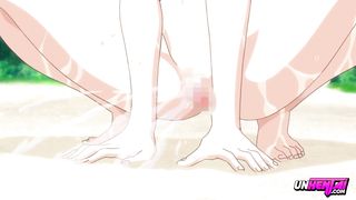 Teens go to the beach to fuck! 2 | Hentai