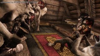 Estrid And The Gals Meet A Bunch Of Werewolves Skyrim Mods