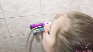 catch stepsister masturbate in hostel shower. Teach stepbro how to fuck