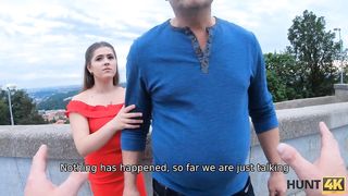 HUNT4K. In exchange for money man allows hunter to taste daughters pussy