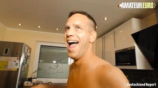 AMATEUR EURO - First Hardcore Fucking On Camera For Horny Brunette Lady