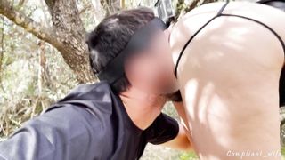 Lost in the forest with a Hot MILF. I fuck her BIG ass and cum in mouth.