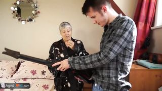 Old lady Savana fucked by student Sam Bourne by AgedLove