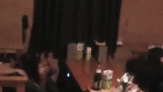 Man squeezing naked student butts and fucking the pussy