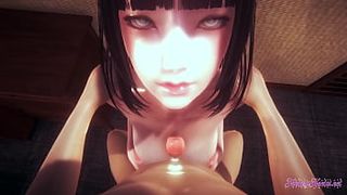 Naruto Hentai 3D - Hinata Titjob, Blowjob & Fucked by a big Dick
