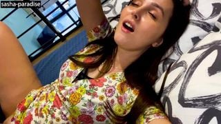 A beautiful stepmother fucks her stepson after learning about her husband's infidelities