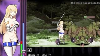 Blonde warrior having sex with orks men in Golden Rp Chronicle new hentai gameplay