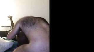 Hairy White Nerd Breeds Black Muscle Jock