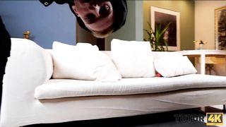 TUTOR4K. Lucky guy manages to trick mature tutor into spontaneous sex