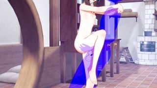 KonoSuba Hentai - Megumin Fucked with creampie - Japanese asian manga anime game porn