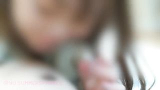 The Reverse Cowgirl position of the clothed Japanese Big Ass feels so good that I came immediately.