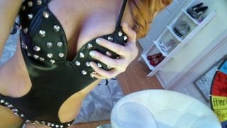 Big Tit Biker Babe Cums Hard