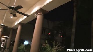 Thick bbw plowed on couch in interracial duo