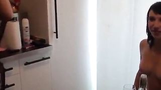 Student party with cumshots and stockings