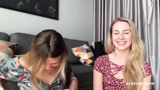 Sexy Babe Selvaggia Spoils Blonde Girl Alecia With Hot Lesbian Fun