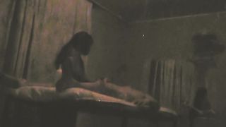 Amateur Black Massage Parlour Chick Gets Horny And Creative