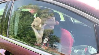 I Got Horny While Driving So I Stop To Fuck My Dildo In The Car For A Bit