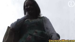 Real amateur gf outdoor oral