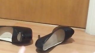 Caught mom fucking so I put on her panties and squirted on them while Iistening