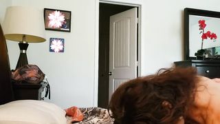 Pretty soccer mom loves cum on her belly