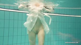 Swimming pool hotties swim and strip for you