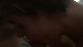 She split up with her boyfriend so came round mine to suck my dick