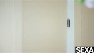 Beautiful black Brazilian babe gets her fix of caffeine and cock