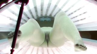 CZECHSOLARIUM - Stunning Teen RedHead Girl with Big Natural Tits in Solarium