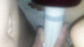 Dominant. of his bdsm slave wife.