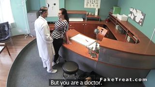 Doctor fucks patient at reception
