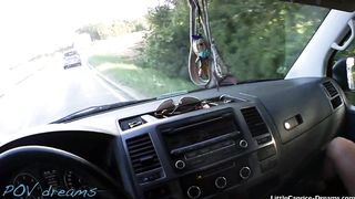 Horny Hitchhiker LITTLE CAPRICE payed the ride with her pussy