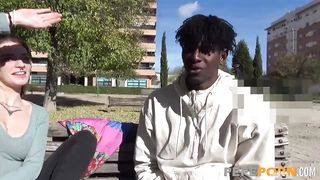 Malafalda takes the BLACK COCK CHALLENGE! She has great fun at HER FIRST INTERRACIAL