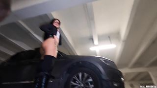 A pretty arab from the suburb gets fucked in public and in anal by a black for an Iphone 13 !!!