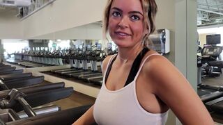 Picked up a girl in the gym and gave her a creampie
