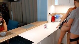 Lisa sharing her husband with her horny BFF during breakfast