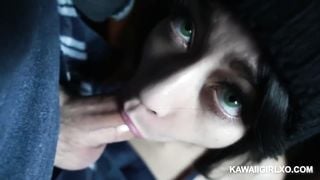 Creampied on the Barstool - Sucking and Fucking in the Kitchen