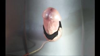 ESTIM Huge Cumshot - Handsfree Cumming with Electro Torture on Big Cock