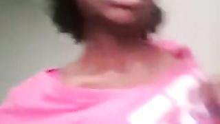 African Girl Fucking Bed Post and Masturbating Aggressively for me