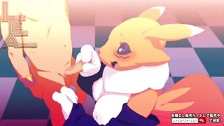 renamon and kyubimon hentai animation