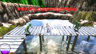 Cute elf girls having sex with goblins men and orcs in Elf knight Gisele new gameplay hentai game