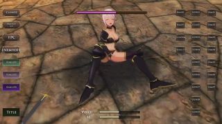 Cute elf girls having sex with goblins men and orcs in Elf knight Gisele new gameplay hentai game